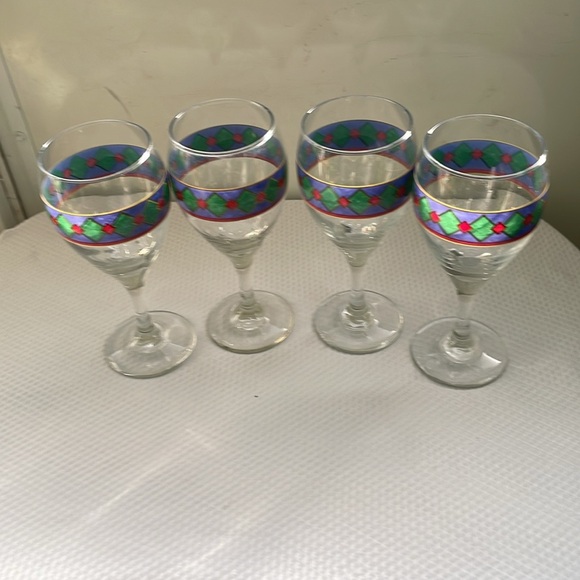 Vintage Pfaltzgraff Amalfi Classic 10 oz Wine Glasses. Set of four. - Picture 1 of 8